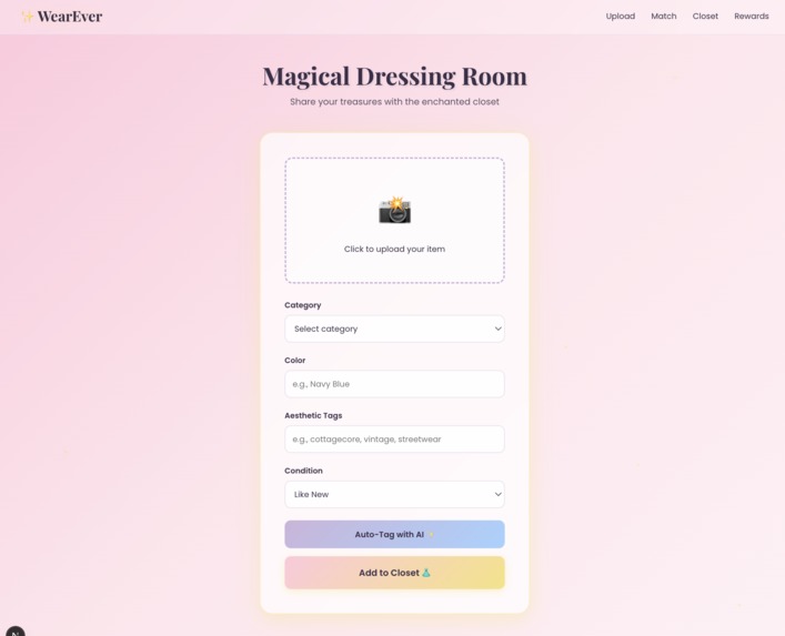 WearEver – wear ever, whenever, wear whatever – screenshot 1