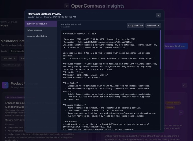 OpenCompass – screenshot 5