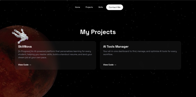 Sarvesh Bijawe — Interactive Developer Portfolio – screenshot 2