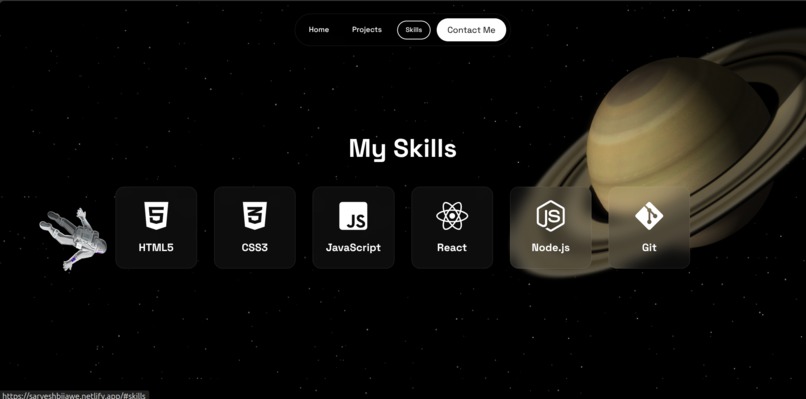 Sarvesh Bijawe — Interactive Developer Portfolio – screenshot 3