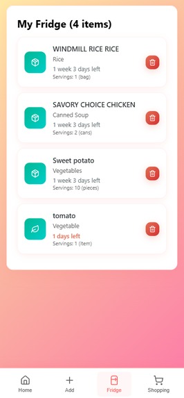 Digital Fridge – screenshot 1