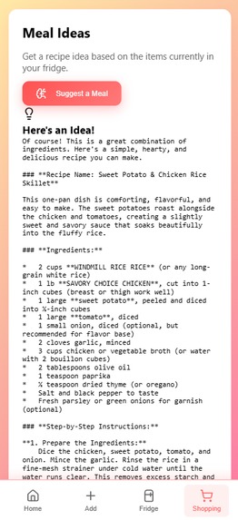 Digital Fridge – screenshot 3