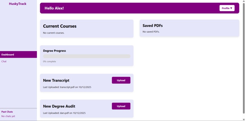 HuskyTrack – screenshot 1