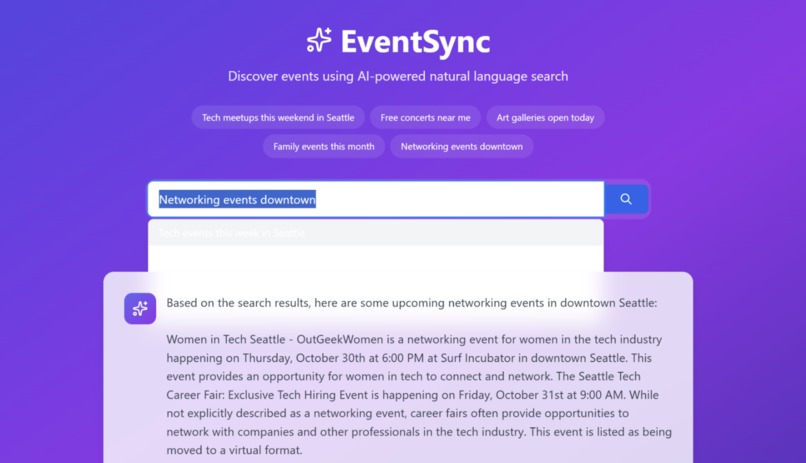 Evently – screenshot 1
