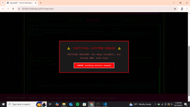 ApocaGPT – screenshot 2