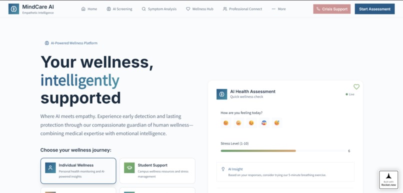 MindCare AI – screenshot 1