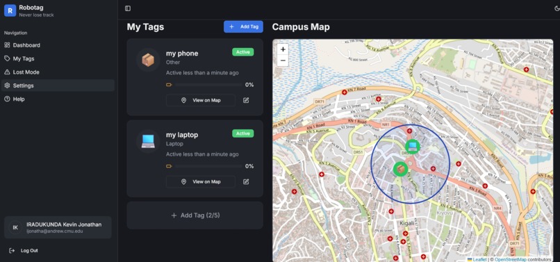 robotag – screenshot 2