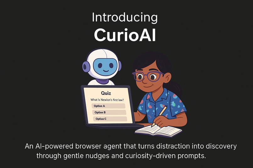 CurioAI – Turning Distraction into Discovery – screenshot 1