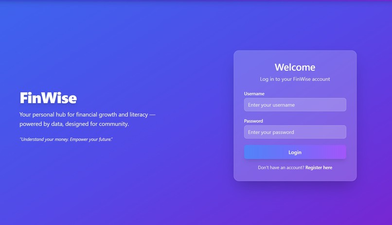 Finwise – screenshot 2