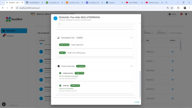 ResiliBot: Autonomous Incident Response Agent – screenshot 2