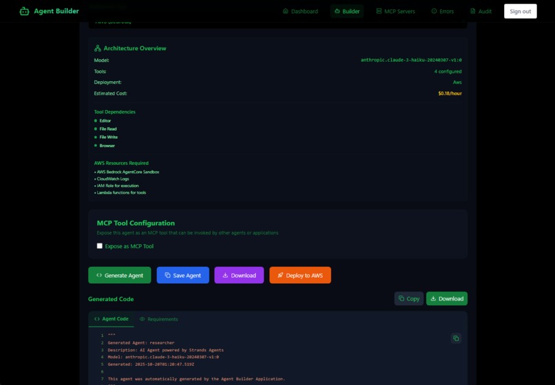 Agent Forge - Agent Builder Application – screenshot 12