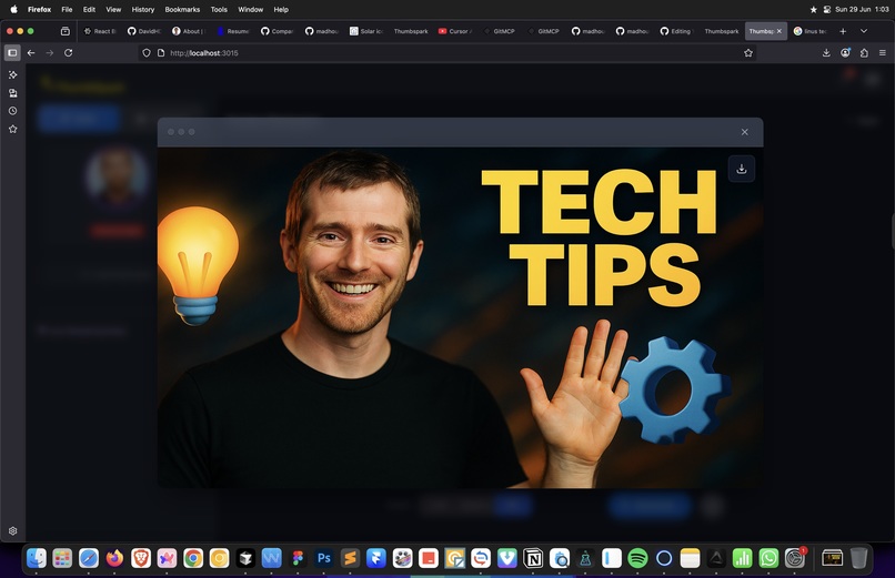 ThumbSpark - AI-Powered YouTube Thumbnail Generator – screenshot 1