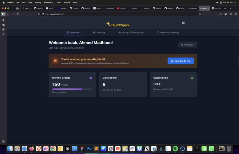 ThumbSpark - AI-Powered YouTube Thumbnail Generator – screenshot 2