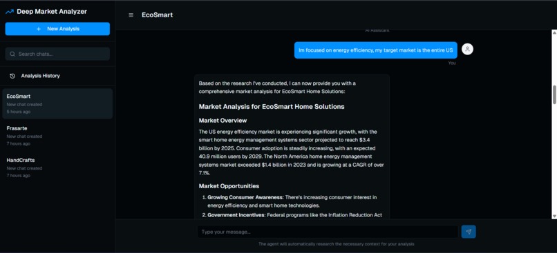 Deep Market Agent – screenshot 2