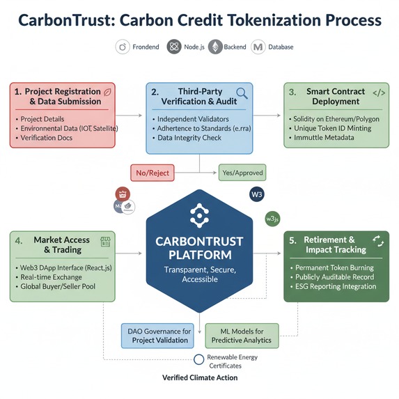 CarbonTrust: A Blockchain – screenshot 1