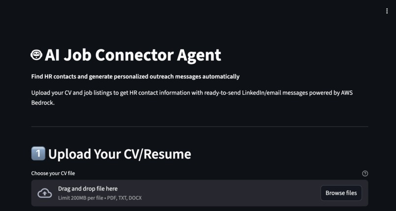 AI Job Connector Agent – screenshot 1