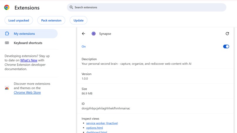 Synapse – screenshot 3