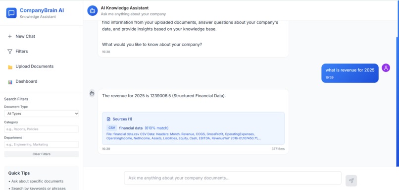 CompanyBrain AI – screenshot 1