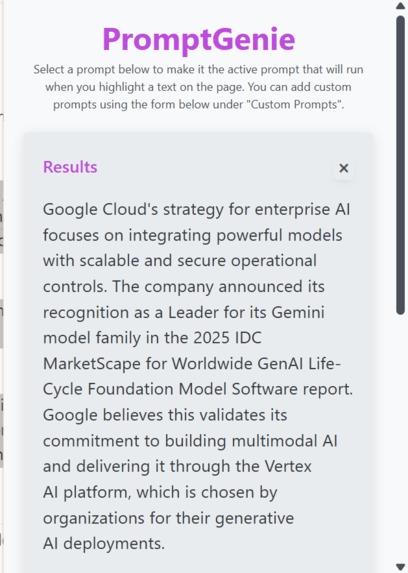PromptGenie – screenshot 2
