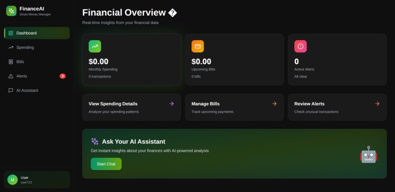FinAgent - AI-Powered Finance Manager – screenshot 1