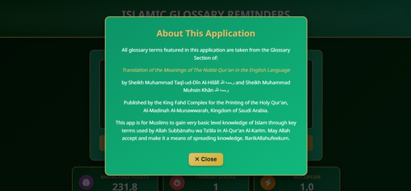Islamic Glossary Reminders – screenshot 2