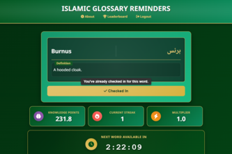 Islamic Glossary Reminders