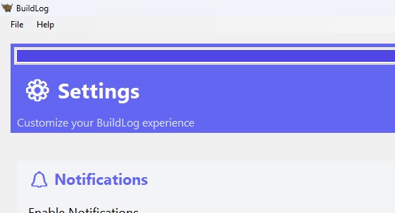 BUILDLOG – screenshot 1