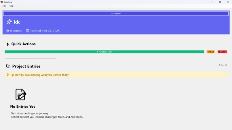 BUILDLOG – screenshot 2