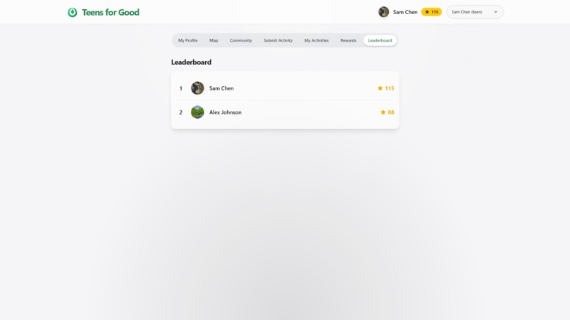 Teens-For-Good – screenshot 3