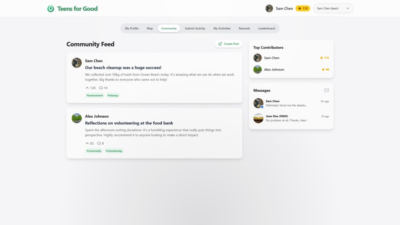Teens-For-Good – screenshot 12
