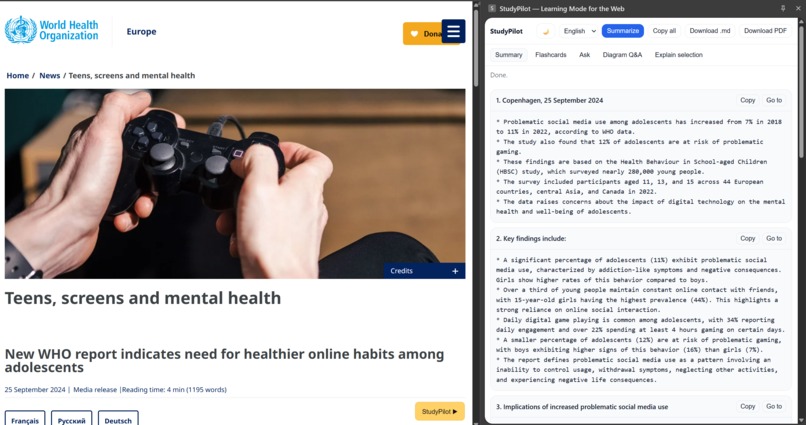 StudyPilot – screenshot 1