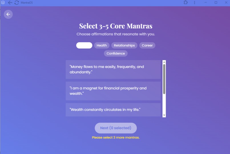 MantraOS – screenshot 5