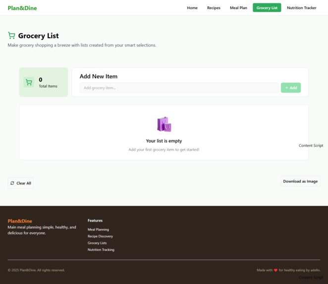 Plan&Dine – screenshot 1