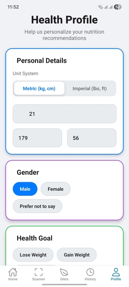 Foodyzer: Hacking Food Information Poverty – screenshot 1