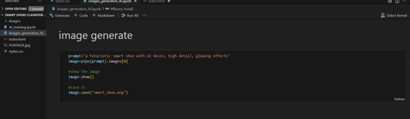 smart shoe classifier AI – screenshot 5
