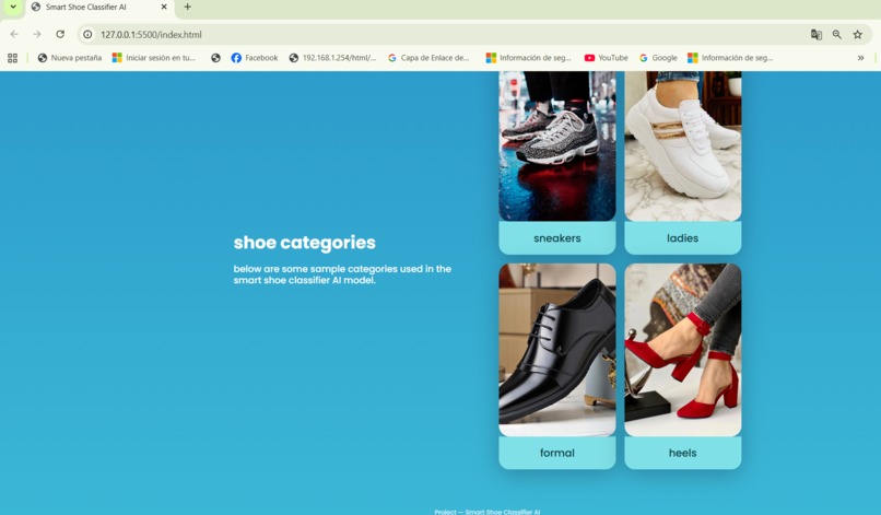smart shoe classifier AI – screenshot 12