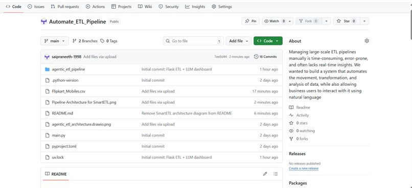 SmartETL – AI-Driven Automation for Data Operations – screenshot 3