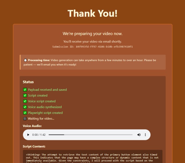 Kirbuk - Automatic Product Video Agent – screenshot 3