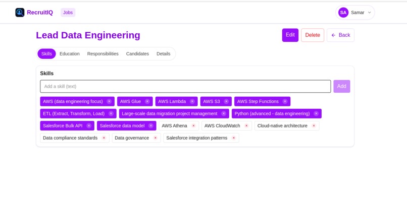 RecruitIQ – screenshot 3