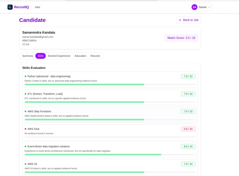 RecruitIQ – screenshot 7