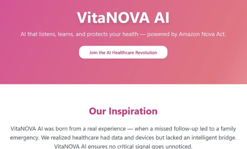 VitaNova - Intelligent Healthcare Companion – screenshot 1