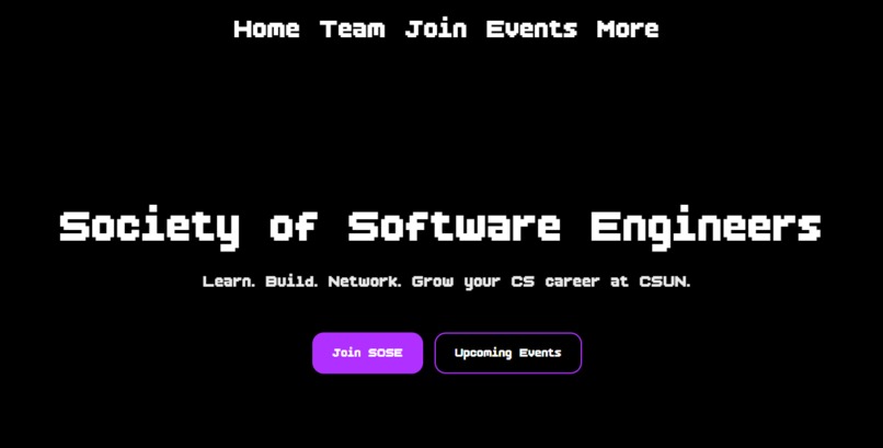 SOSE Website - Hackathon-sose-225 – screenshot 1