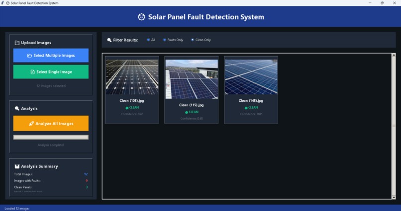 solar fault detection system – screenshot 3
