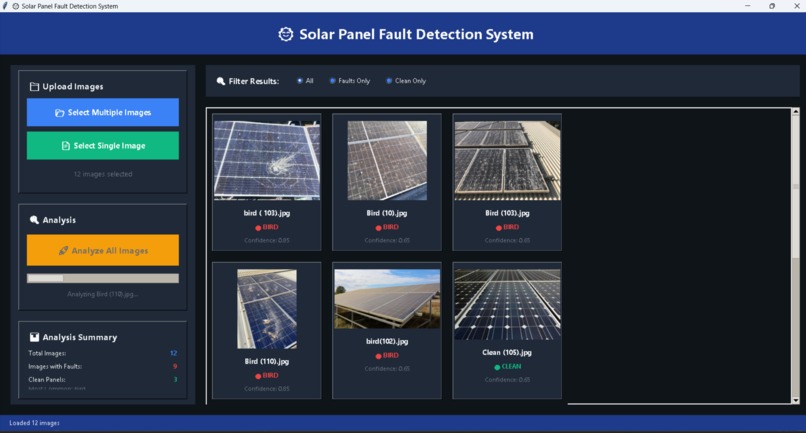 solar fault detection system – screenshot 4