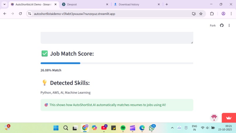 Ai.resumeshortlister – screenshot 2