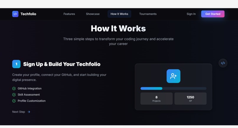 TechFolio — Build. Compete. Get Hired. – screenshot 4