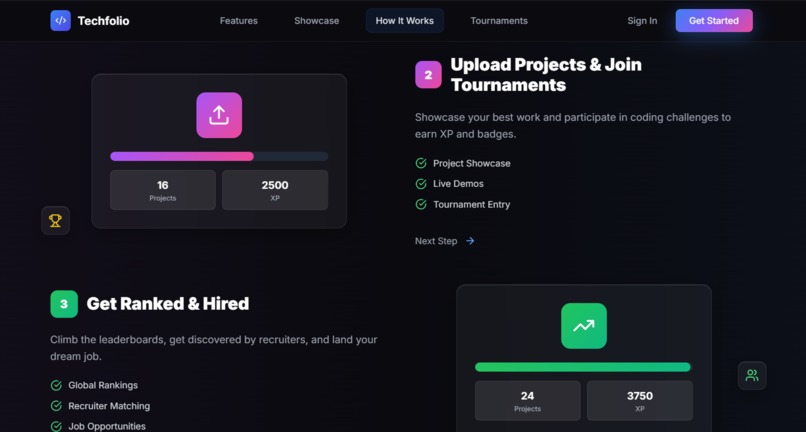 TechFolio — Build. Compete. Get Hired. – screenshot 5