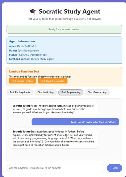Socratic Study Agent – screenshot 1