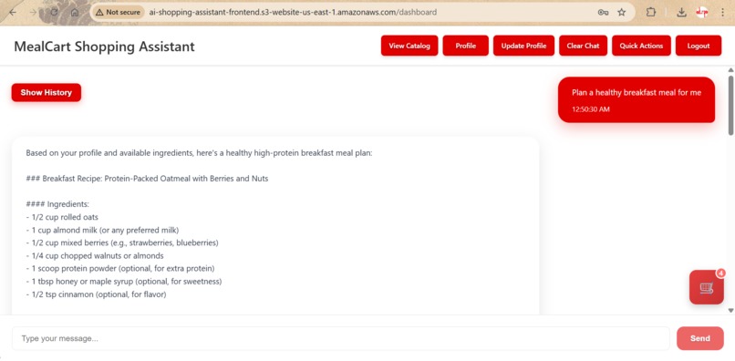 MealCart - AI Shopping Assistant – screenshot 2
