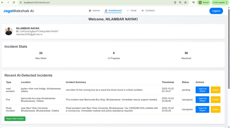 JagatRakshak - AI-Powered Emergency Response System – screenshot 4